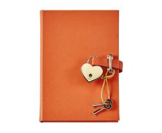 Tagebuch mit Schloss Orange