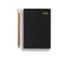 Leathersmith Savoy Wochenkalender 2026 Black