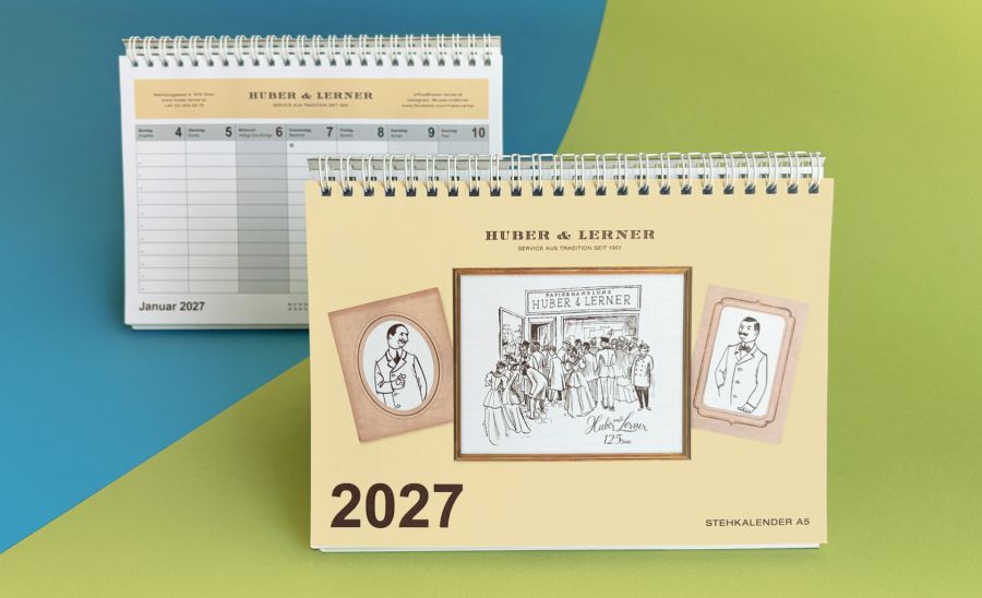 Stehkalender 2027 Format A5 quer