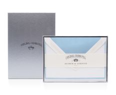 Crown Mill Silver Line Briefkarten Box Eisblau