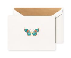 Crane "Schmetterling" Karten Box mit Goldprägung
