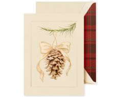 Crane Weihnachtsbillett-Box Elegant Pine Ornament