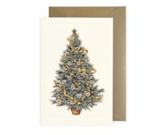 Rossi Weihnachtskarten-Box Weihnachtsbaum Edelweiß