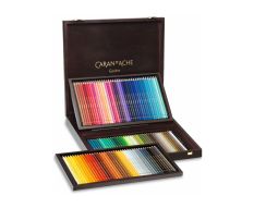 Holzkoffer 80 Farben Supracolor Aquarelle Buntstifte