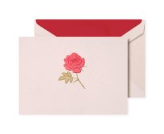 Crane "Rose" Karten Box mit Goldprägung