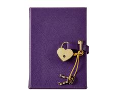 Tagebuch mit Schloss Violett