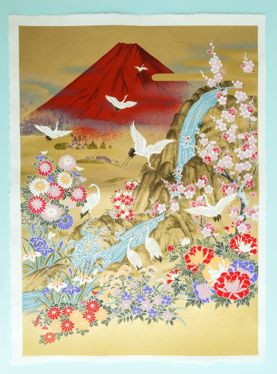 Sogara Papier mit Mount Fuji Motiv