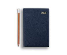 Leathersmith Savoy Wochenkalender 2026 Midnight Blue