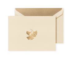 Crane "Ginko" Karten Box mit Goldprägung