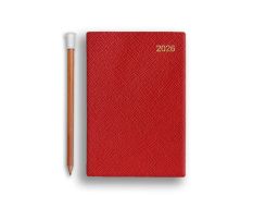 Leathersmith Savoy Wochenkalender 2026 Red