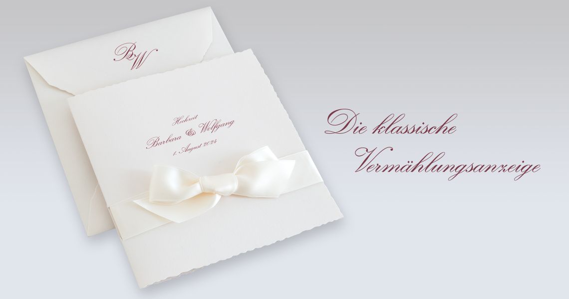 Die klassische Hochzeitseinladung