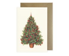 Rossi Weihnachtskarten-Box Weihnachtsbaum Rot