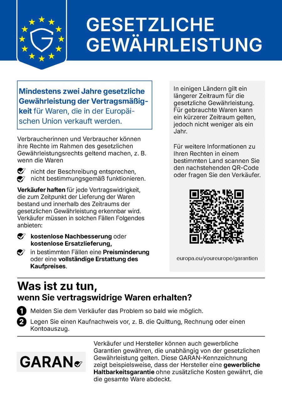 Gew&auml;hrleistung