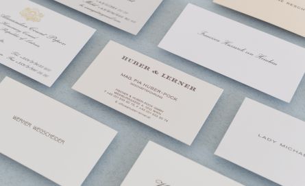 Business cards by Huber & Lerner