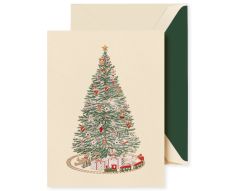 Weihnachtsbillett-Box Weihnachtsbaum mit Zug