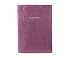 Lederhülle für Reisepass viola