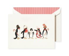 Crane Weihnachtsbillett-Box Holiday Penguins